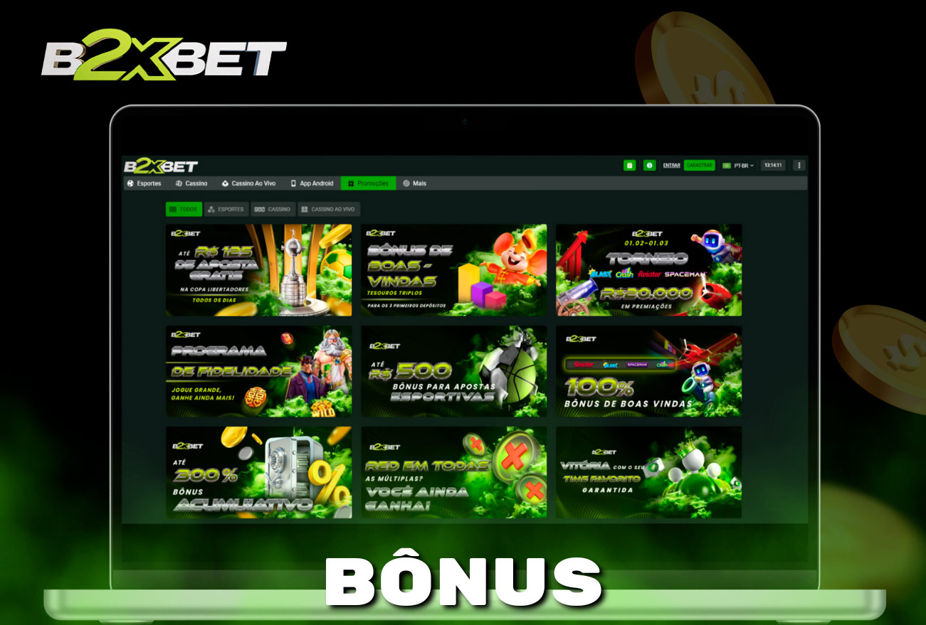 Desfrute de bônus exclusivos na B2Xbet